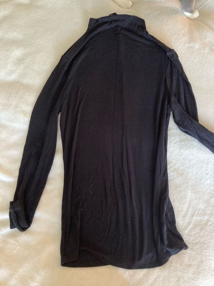 Black mock turtleneck